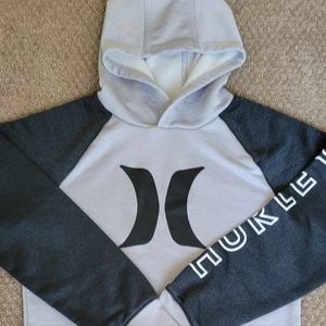 Hurley Hoodie, Gray, Size Medium